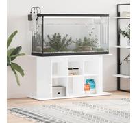 Mokuyary Supporto per acquario bianco lucido, 120 x 40 x 60 cm, in legno di ingegneria, mobile per acquario con scomparti, supporto per serbatoio di rettili, armadio portaoggetti per soggiorno