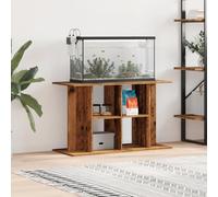 Mokuyary Supporto per acquario vecchio legno, 100 x 40 x 60 cm, legno di ingegneria, mobile per acquario, armadio portaoggetti con scomparti per serbatoio di rettili per soggiorno, ufficio
