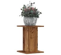 Mokuyary Supporto per piante, 2 pezzi, effetto legno vecchio, 30 x 30 x 40 cm, in legno di legno, per interni ed esterni, per terrazze, balcone, soggiorno