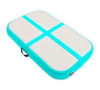 Mokuyary Tappetino gonfiabile da ginnastica con pompa, 60 x 100 x 10 cm, in PVC, antiscivolo, per casa, allenamento, attività all'aperto