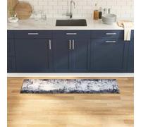 Mokuyary Tappeto da cucina grigio 150 x 45 cm velluto lavabile corridore corridoio antiscivolo morbido ingresso cucina bedroom ponti hallway carpet