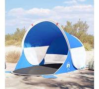 Mokuyary Tenda da spiaggia blu azzurro retrattile impermeabile esterno B | Rifugio solare facile da installare e portatile per viaggi, terrazza, campeggio
