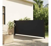 Mokuyary Tenda Laterale Retrattile Nero 140x300 cm, Tenda Laterale Paravento Esterno, Protegge dal Sole o dal Vento Parabrezza Vista per Giardino, Balcone, Terrazza A