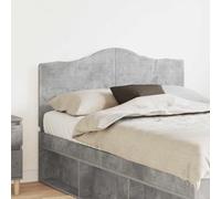 Mokuyary Testiera per letto in cemento grigio, 120 cm, legno di ingegneria per letto, decorazione della camera da letto -F