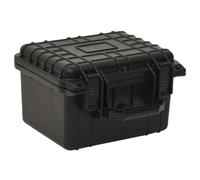 Mokuyary Valigia da volo portatile nera 27 x 25 x 18 cm PP Custodia rigida con inserti in schiuma rimovibili, custodia per il trasporto Custodia di protezione