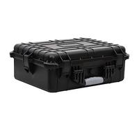 Mokuyary Valigia da volo portatile nera 52 x 40 x 19 cm PP Custodia rigida con inserti in schiuma rimovibili, custodia per il trasporto Custodia di protezione