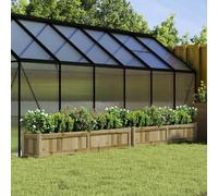 Mokuyary Vaso per piante, 2 pezzi, in legno di pino impregnato, rettangolare, grande, per interni ed esterni, resistente al gelo, protezione UV