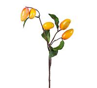 Mokyler - Ramo di frutta artificiale, con rami di mango in finto mango con bouquet di mango gialla per vaso da tavola e decorazione per vaso (3 pezzi, 50,5 cm)