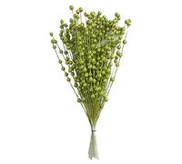 Mokyler - Steli natalizi glitterati con bacche, 100 bastoncini di bacche artificiali glitterati per Natale, feste, matrimoni, decorazione domestica, verde