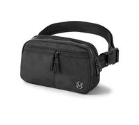 mokzer Marsupio 2L per Uomo e Donna - Marsupio Alla Moda con Cintura Regolabile - Marsupio Impermeabile per Corsa, Ciclismo, Viaggi, Escursioni, Pesca, Campeggio, Nero