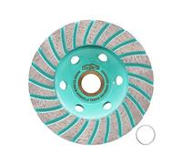Mola a Tazza Diamantata - 100 x 22,23 x 16/20 mm Disco Diamantato per Granito Marmo Muratura,Disco Smerigliatura Turbo per Calcestruzzo LEKOMESH