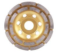 Mola a Tazza Diamantata 1pcs 115mm / 125mm Diamond Doppio Rowing Disc Disco per macinazione per muratura in calcestruzzo Marmo di granito(115mm)