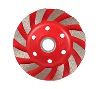 Mola a tazza diamantata, disco diamantato for rettifica, disco for intaglio del legno, disco for rettifica a forma di ciotola, disco for cemento, granito, pietra, ceramica, utensili elettrici(Red)