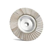 Mola a tazza diamantata, Disco lamellare diamantato 4 pollici M14 o 5/8-11 Adattatore in metallo con filettatura Diamantata Disco abrasivo Disco abrasivo elettrolitico diamantato,per smerigliatrice a