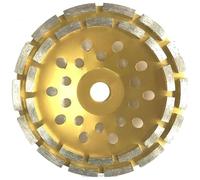 Mola a tazza diamantata, mola a disco diamantata for rettifica, disco a segmento diamantato, piastra for lucidatura di pavimenti in cemento, marmo e pietra, mola a doppia(180mm)