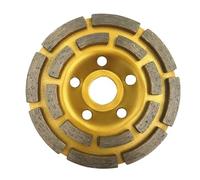 Mola a tazza diamantata, mola a disco diamantata for rettifica, disco a segmento diamantato, piastra for lucidatura di pavimenti in cemento, marmo e pietra, mola a doppia(115mm)