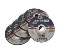 Sealey Mola Abrasiva 115 x 6mm 22mm Foro - Confezione Di 5 Ptc / 115g5