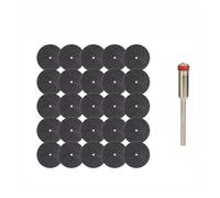 Mola abrasiva, 5-100 pezzi di dischi abrasivi da taglio 32 mm con mandrini, mole abrasive, accessori for utensili rotanti for il dei metalli, lame for seghe(26pcs Set 3.0 Shank)