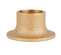 Mola abrasiva con profilo diamantato brasato sotto vuoto da 20 mm, foro da 75 mm, una varietà di forme, utensili for mole abrasive a disco diamantato(Demi-bullnose 35mm)