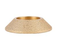 Mola abrasiva con profilo diamantato brasato sotto vuoto da 20 mm, foro da 75 mm, una varietà di forme, utensili for mole abrasive a disco diamantato(45 Bevel 15mm)