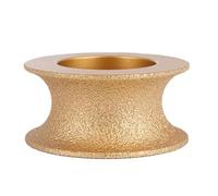 Mola abrasiva con profilo diamantato brasato sotto vuoto da 20 mm, foro da 75 mm, una varietà di forme, utensili for mole abrasive a disco diamantato(Full Bullnose 30mm)