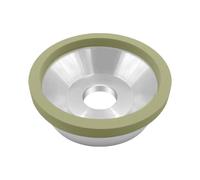 Mola abrasiva diamantata a legante vetrificato da 100 mm - Tipo a ciotola for utensili PCD/PCBN, lama diamantata in acciaio al tungsteno, 1 pezzo(1500 Grit)