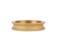 Mola abrasiva diamantata brasata sotto vuoto con foro da 20 mm, diametro 75 mm, una varietà di forme, utensili for mole abrasive con disco diamantato, smusso 45°, 10 mm(Full Bullnose 10mm)