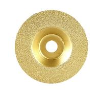 Mola abrasiva, Disco da taglio diamantato 4 pollici e 100 mm, mola abrasiva brasata sotto vuoto, adatta for albero 16, granito, marmo, ferro, acciaio, muratura, rettifica(Gold-closed,1 PCS)