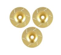 Mola abrasiva, Disco da taglio diamantato 4 pollici e 100 mm, mola abrasiva brasata sotto vuoto, adatta for albero 16, granito, marmo, ferro, acciaio, muratura, rettifica(Gold-teeth,3 PCS)