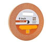 Mola da banco in corindone da 6", foro da 12,7 mm, mola in allumina grana 60/100, for utensili in acciaio HSS e acciaio al carbonio Mola Lucidante(1 inch 100 grit)