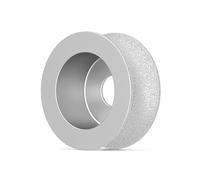 Mola Diamantata Brasata 7.3cm Diametro Esterno, Mola Abrasiva Concava Bagnato e Asciutto, Disco Abrasivo Pietra per Ceramica, Marmo, Granito, Vetro, Mola Naso Tondo Collegato Smerigliatrice Angolare