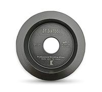 Mola diamantata brasata sotto vuoto da 75 mm, 3", con bordo semicircolare, grana 7/8", diverse misure(1,15mm)