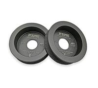 Mola diamantata brasata sotto vuoto da 75 mm, 3", con bordo semicircolare, grana 7/8", diverse misure(2,15mm)