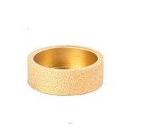 Mola diamantata brasata sotto vuoto da 75 mm, semi-bullnose, albero 20, grana n. 60, diverse dimensioni(Parallel wheel 20mm)