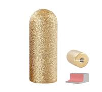 Mola diamantata per dita, punta di levigatura a secco rotonda da 20 mm/30 mm, utensile per modellare la pietra per allargare e modellare il foro esistente smussato rotondo (20mm 100mesh)