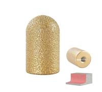 Mola diamantata per dita, punta di levigatura a secco rotonda da 20 mm/30 mm, utensile per modellare la pietra per allargare e modellare il foro esistente smussato rotondo (30mm 45 50mesh)