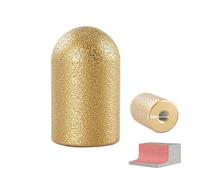 Mola diamantata per dita, punta di levigatura a secco rotonda da 20 mm/30 mm, utensile per modellare la pietra per allargare e modellare il foro esistente smussato rotondo (30mm 100mesh)