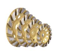 Mola Diamantata Per Rettifica Disco abrasivo a segmento diamantato da 100/125/150/180 mm, disco da taglio a tazza for marmo, calcestruzzo, muratura, pietra, mola abrasiva diamantata(125x22mm)