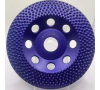 Mola diamantata professionale 125 mm x 22,23 mm - Disco diamantato per calcestruzzo, vernice, rivestimenti e colla per piastrelle - pavimentazione diamantata sottovuoto a grana grossa, qualità premium