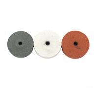 Mola in ceramica da 75 mm con foro da 10 mm per smerigliatrice da banco e trapano elettrico a mano, mola per la rimozione della ruggine per la lavorazione dei metalli, 20 mm (grigio)