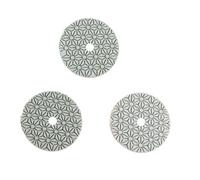 Mola lucidante per smerigliatrice da banco, 1/3PC 4 pollici 100 mm asciutto/bagnato diamante 3 fasi strumento di lucidatura granito cemento marmo pulizia(3pcs)