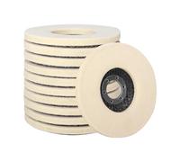 Mola lucidante per smerigliatrice da banco, 3/10 pezzi di dischi lucidanti in lana da 115 mm, for smerigliatrice angolare, in feltro for metallo, marmo, vetro, ceramica(10pcs)