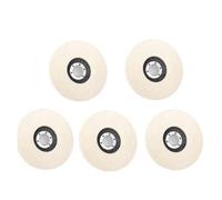 Mola lucidante per smerigliatrice da banco, Dischi lucidanti in lana da 5 pollici, tamponi, accessori for smerigliatrici angolari, dischi abrasivi for lucidatura di metalli, vetro e ceramica(5pcs)