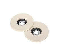 Mola lucidante per smerigliatrice da banco, Dischi lucidanti in lana da 5 pollici, tamponi, accessori for smerigliatrici angolari, dischi abrasivi for lucidatura di metalli, vetro e ceramica(2pcs)