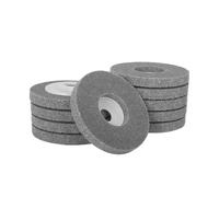 Mola lucidante per smerigliatrice da banco, Disco for lucidatura in feltro for smerigliatrice angolare, disco for in lana da 4 pollici, for metallo, marmo, vetro, ceramica(10pcs Gray)
