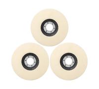 Mola lucidante per smerigliatrice da banco, Disco lucidante in lana da 100/115/125 mm, tamponi lucidanti, disco in feltro for smerigliatrice angolare, for metallo, marmo, vetro, ceramica(3pcs,115mm)