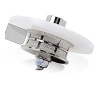 Mola rotonda a doppia matita diamantata per profilatura a mano - Punte per fresatura del bordo da 20 mm per piani di lavoro in granito, quarzo, marmo e pietra