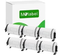 Molabel 6 rotoli di etichette continue DK-22243, 102 mm x 30,48 m, per Brother QL