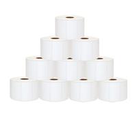 Molabel etichette termiche, 57 x 32 mm, compatibili con le stampanti Zebra GC420d, GK420d, GX420d e GX420t, 1500 etichette per rotolo, 10 rotoli.