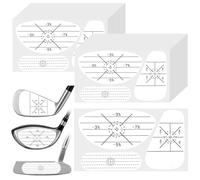 Molain 150 adesivi per l'analisi di punti dolci e uniformità dei tiri da golf, adesivi per il viso per legno, ferri da stiro, putter, ausili per l'allenamento per migliorare la precisione dello swing